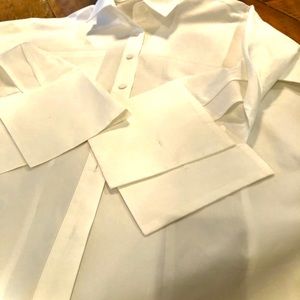 Button down crisp white shirt